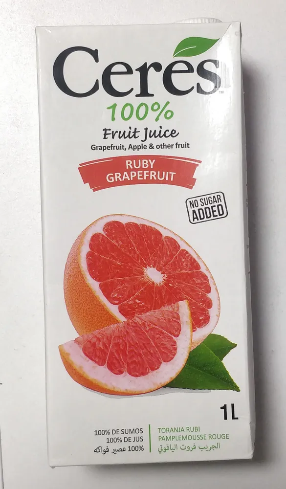 jus ceres pamplemousse 1L pqt