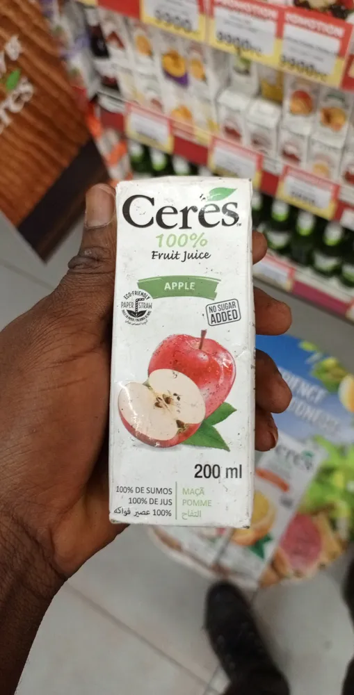 jus de pomme ceres 250ml pqt