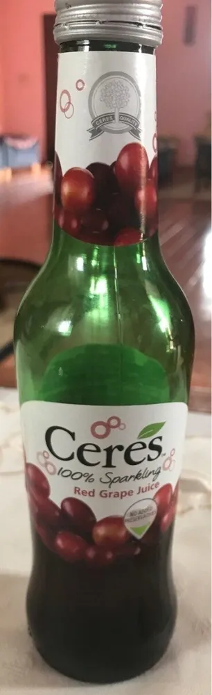 Ceres 100% sparkilng red grape juice