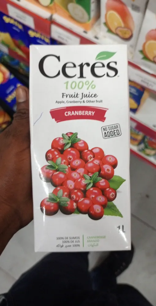 Jus 100% cranberries