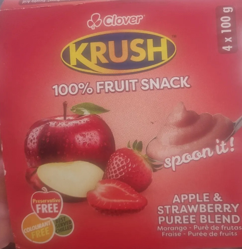 Krush 100% Fruit Snack Apple & Strawberry