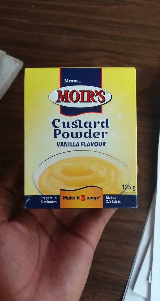 Moirs Custard Powder Box