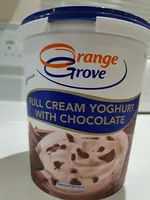 Full cream yoghurt with chocolate