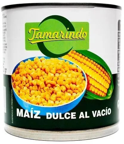 Maíz dulce al vacío