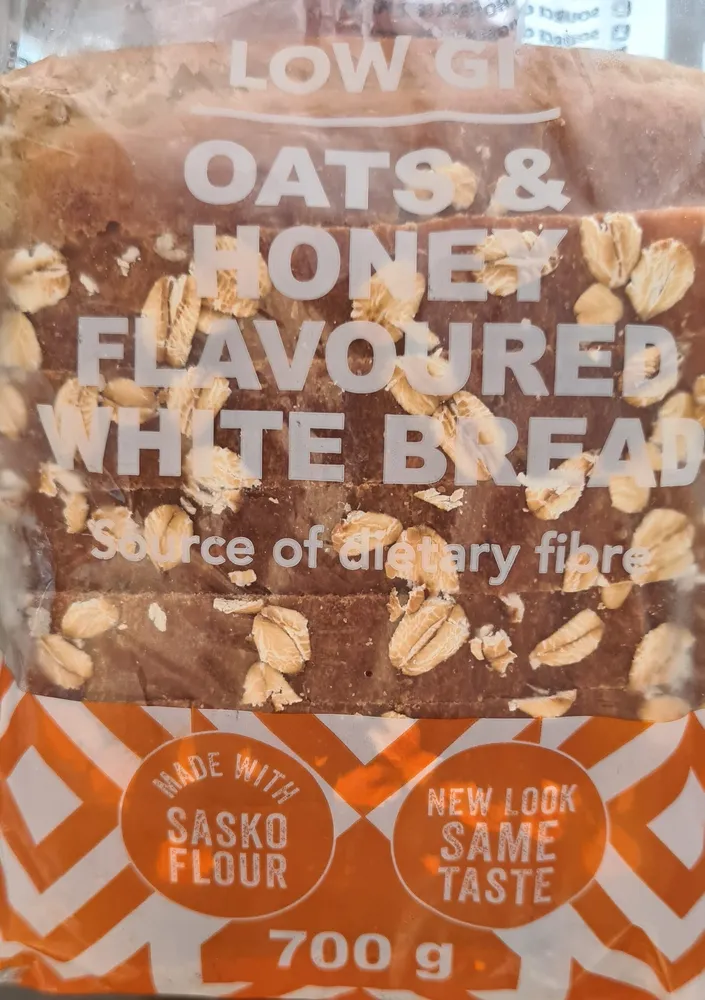 sasko low gi white bread  oats and honey