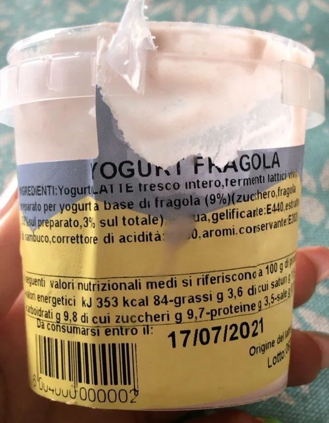 Yogurt fragola