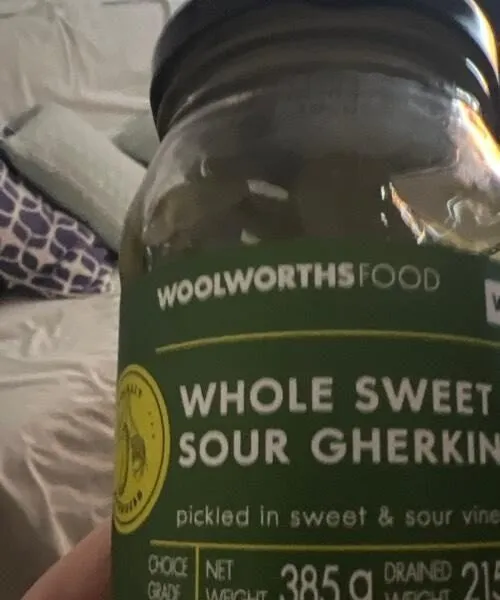 WHOLE SWEET & SOUR GHERKINS