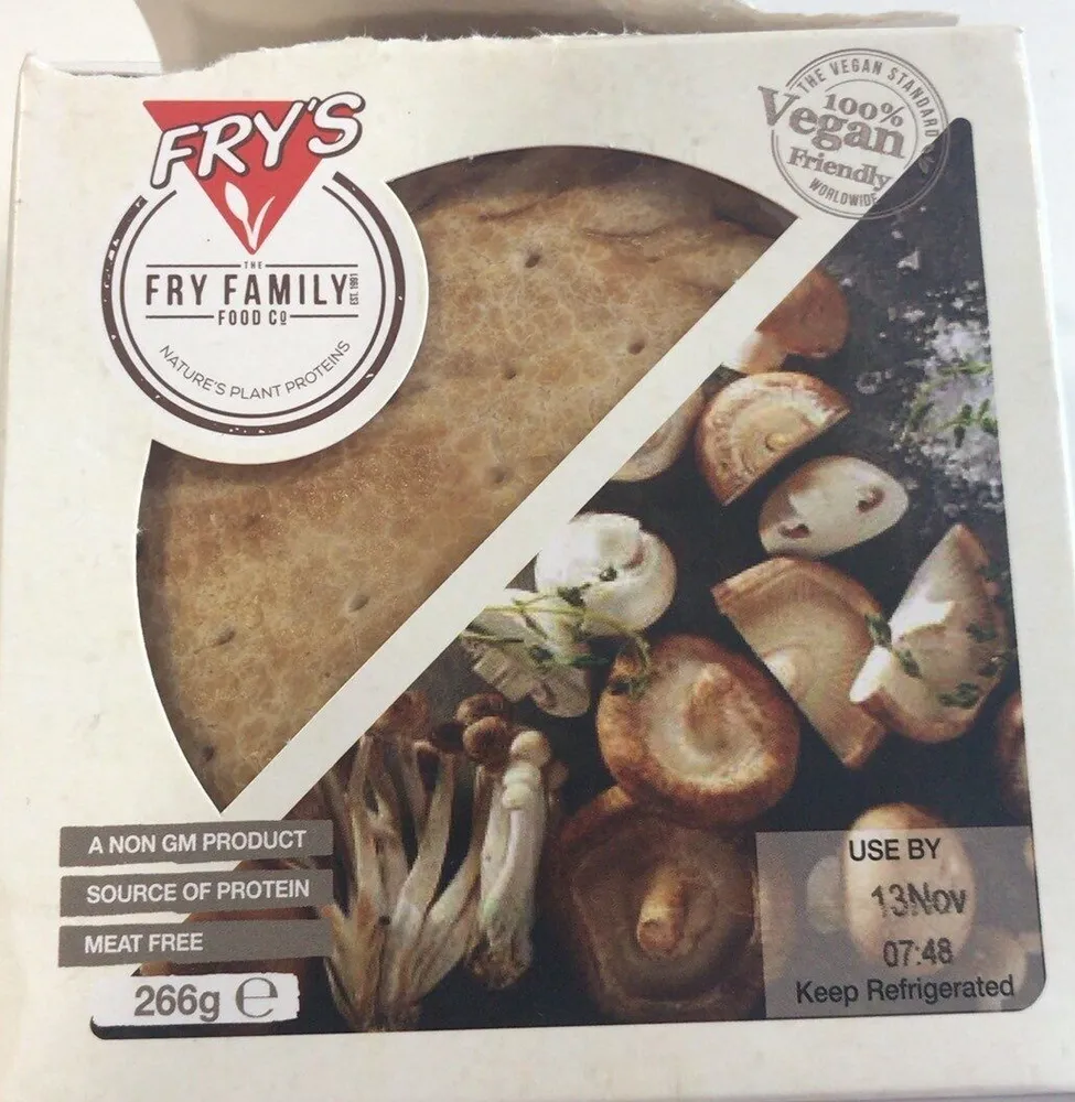 Mushroom coutry-style pie
