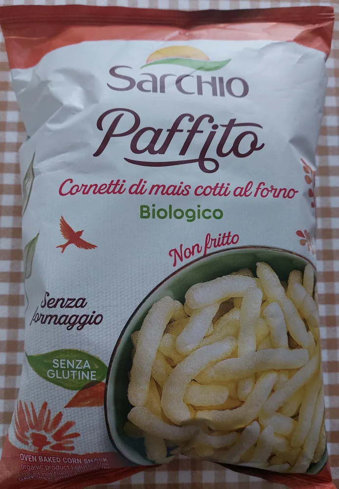 Paffito Cornetti di mais cotti al forno biologico