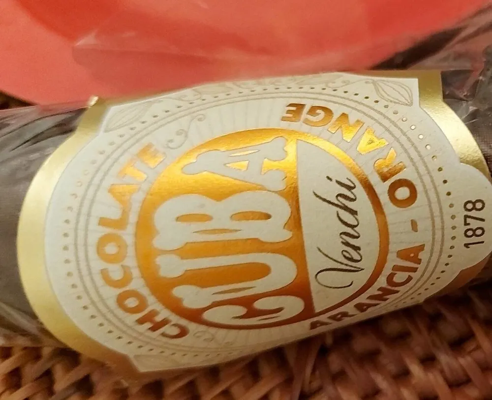 Cigare en chocolat et orange