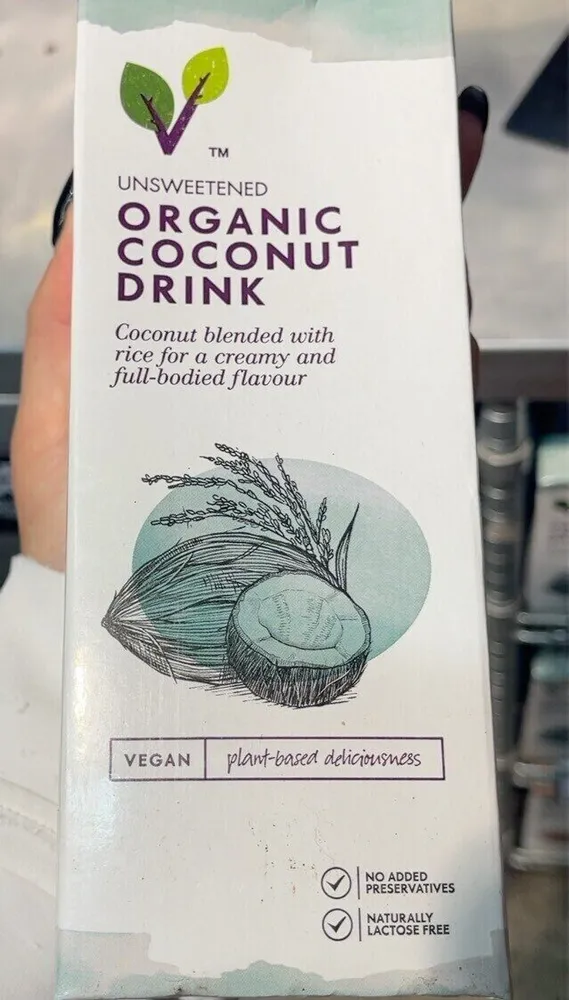 Organic coconut and rice drink