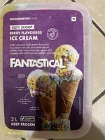Fantastical ice cream berry flavoured