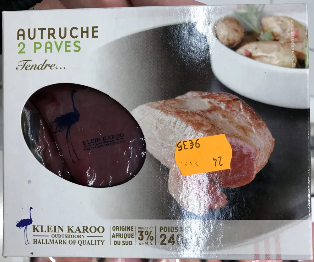 2 pavés d'Autruche
