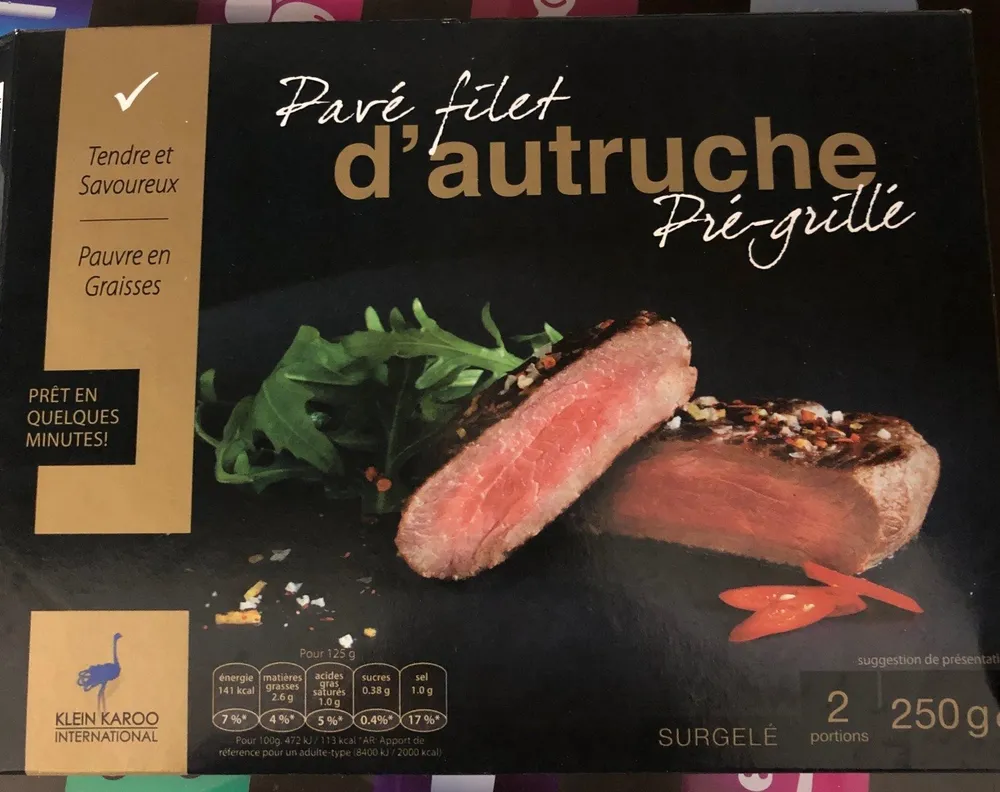 Pavé filet d'autruche