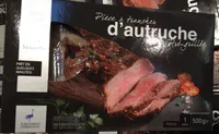 Pièce à trancher d'autruche pré-grillée