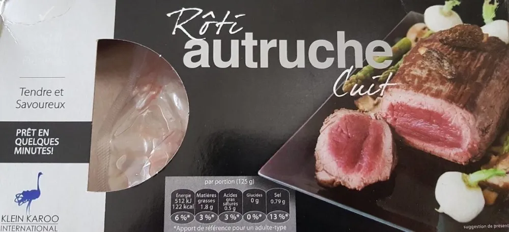 Rôti autruche