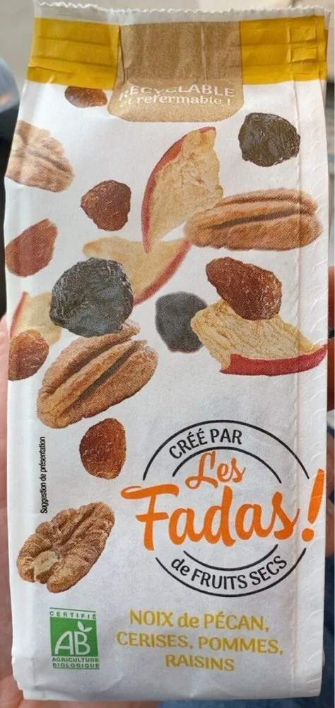 Noix de pecan cerise pommes raisons