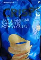 Salt and vinegar flavoured potatoe crisps