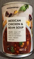 Mexican chicken & bean soup