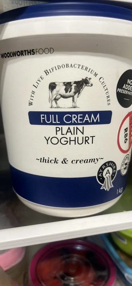 Full Cream Plain Yoghurt