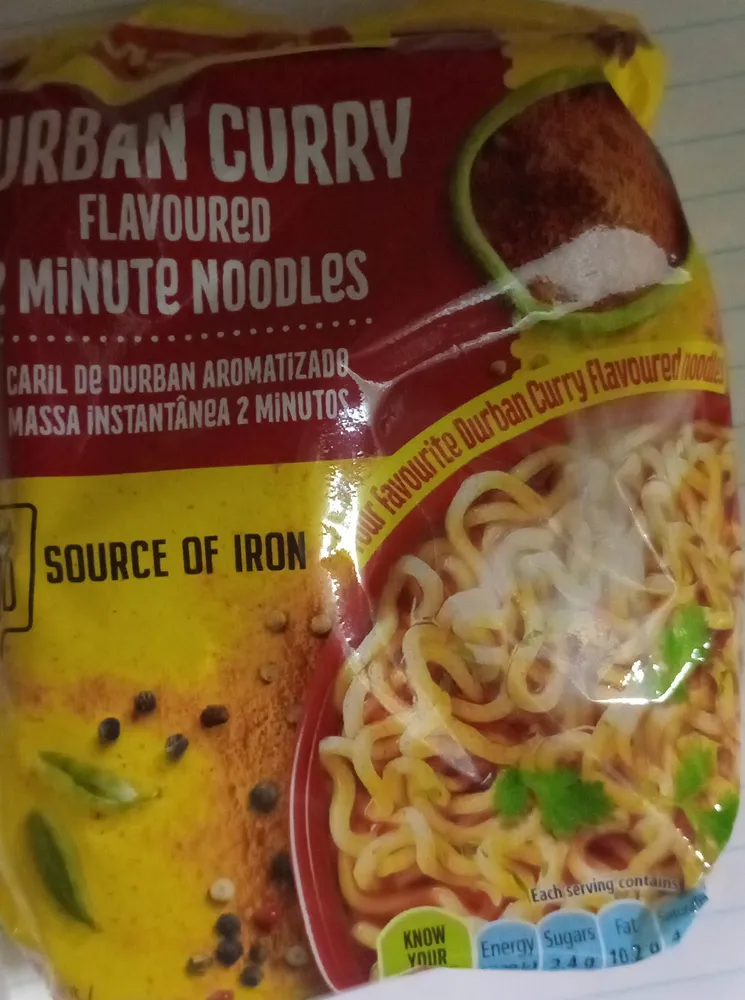 Durban Curry Flavoured 2 Minute Noodles
