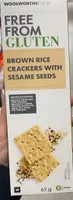 Brown rice crackers