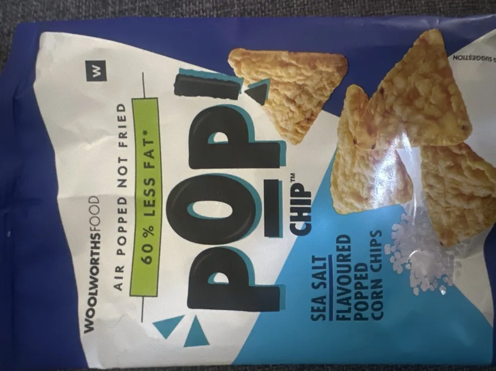 Pop! Chip Sea Salt Flavoured Popped Corn Chips