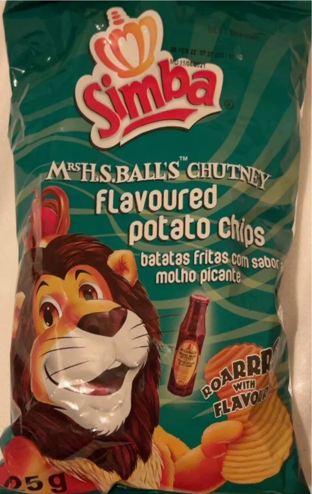 Mrs H.S.Balls Chutney flavoured potato chips