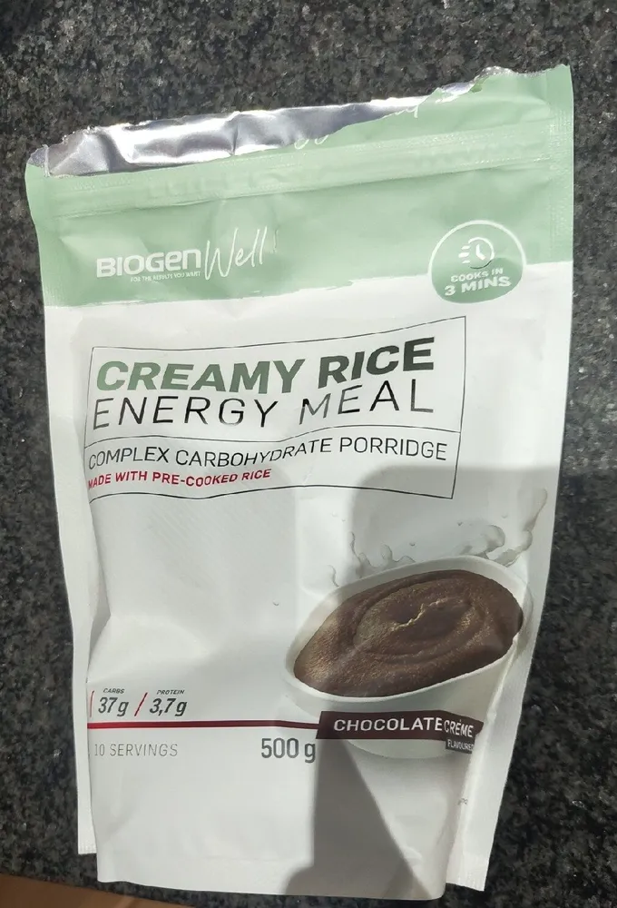 Creamy Rice Energy Meal - Chocolate Créme Flavour