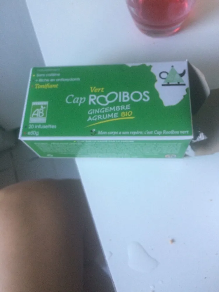 88G Infusion Vert Gingembre / Agrume Bio Rooibios