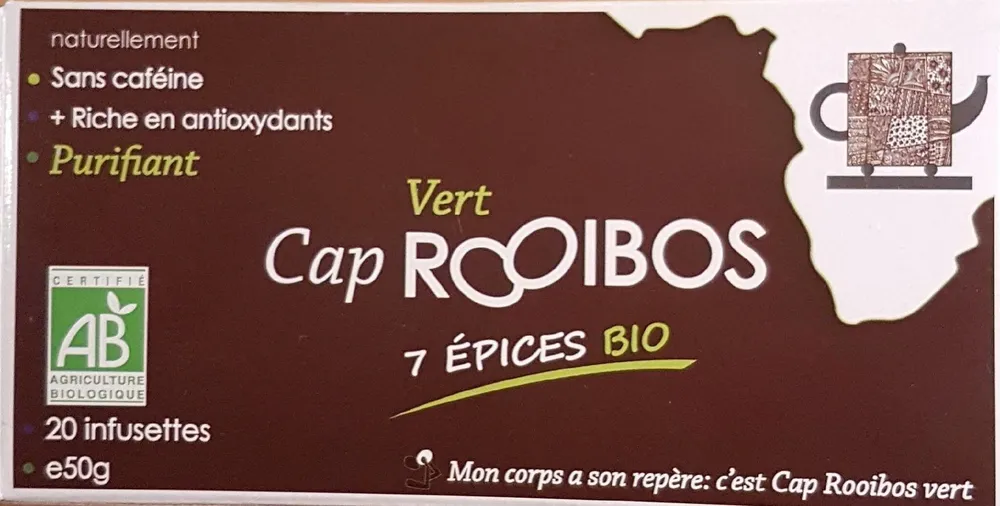 50G Infusion Vert 7 Epices Bio Rooibios