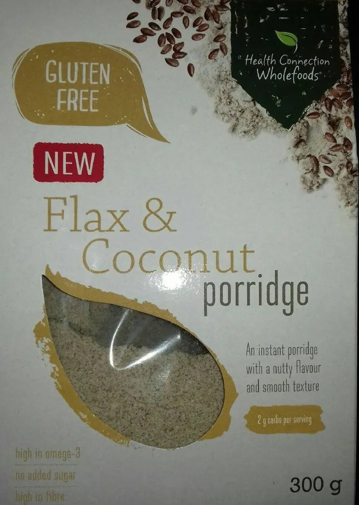 Flax & coconut porridge
