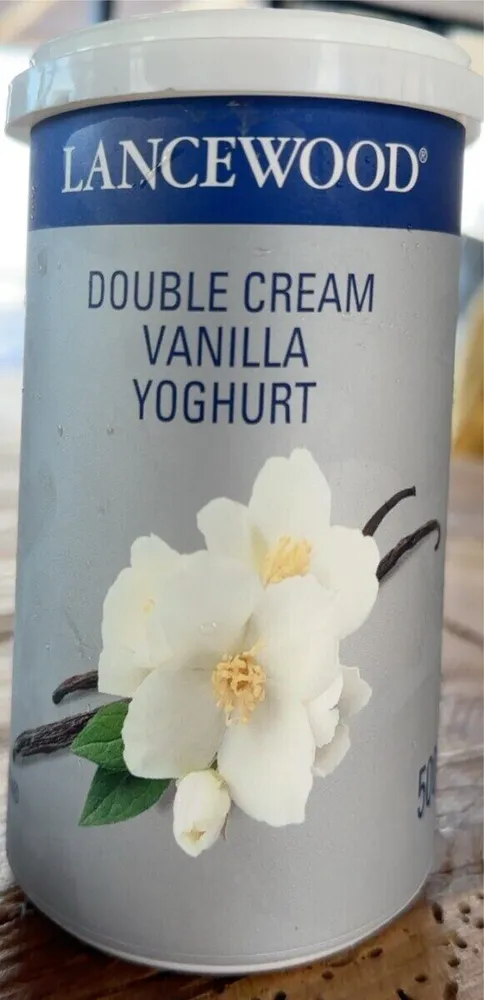 Double cream vanilla yoghurt