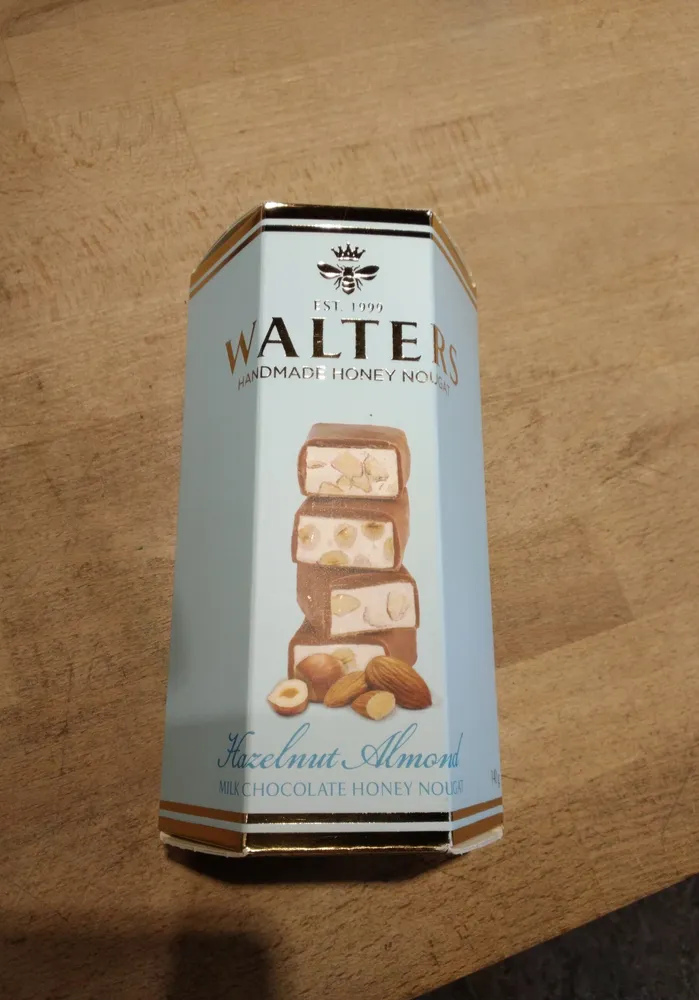 Hazelnut Almond Milka chocolate honey nougat