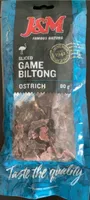 Sliced Game Biltong - Ostrich