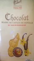 chocolat blanc au caviar de vanille 34%