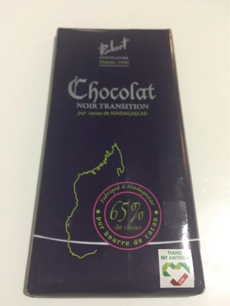Chocolat noir transition