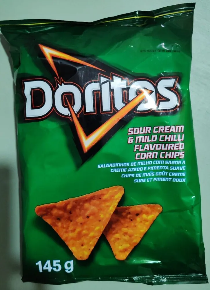 Sour Cream & Mild Chilli Flavoured Corn Chips