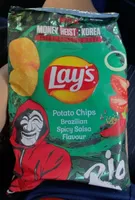 Potato chips Brazilian spicy salsa