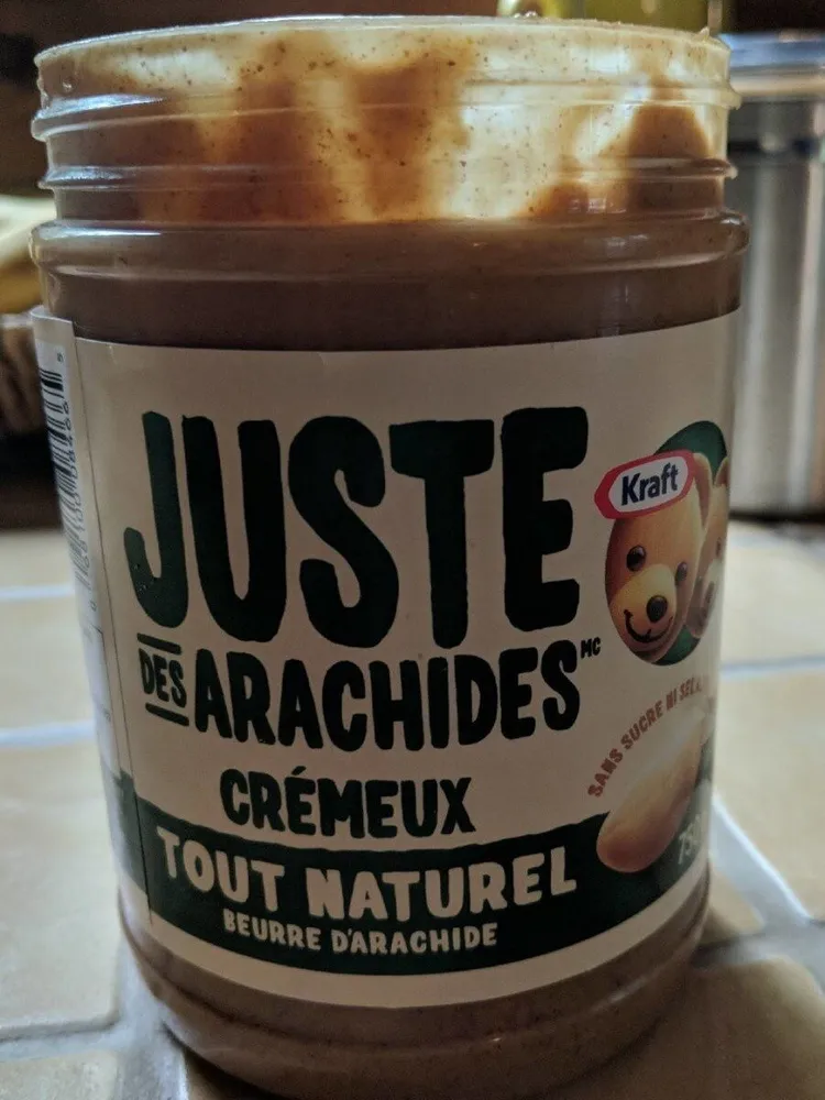 Beurre d'arachide tout naturel
