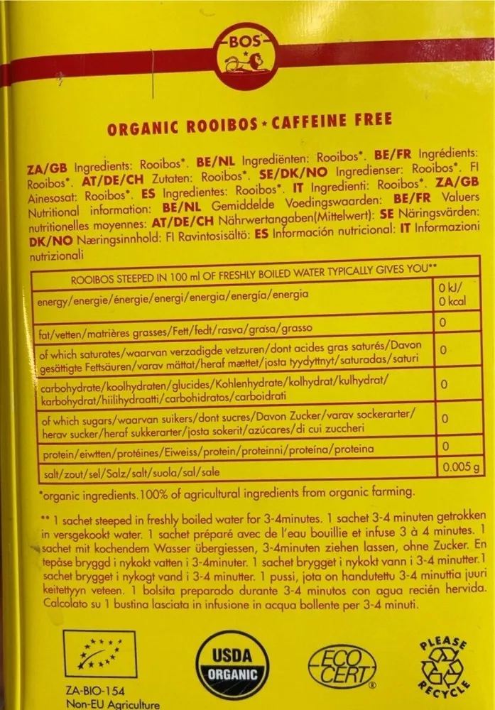 Organic rooibos