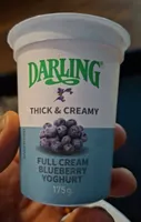 Full cream blue berry yogurt