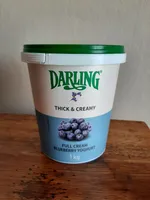 Full cream blueberry yogurt
