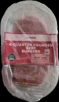4 quarter pounder beef burgers