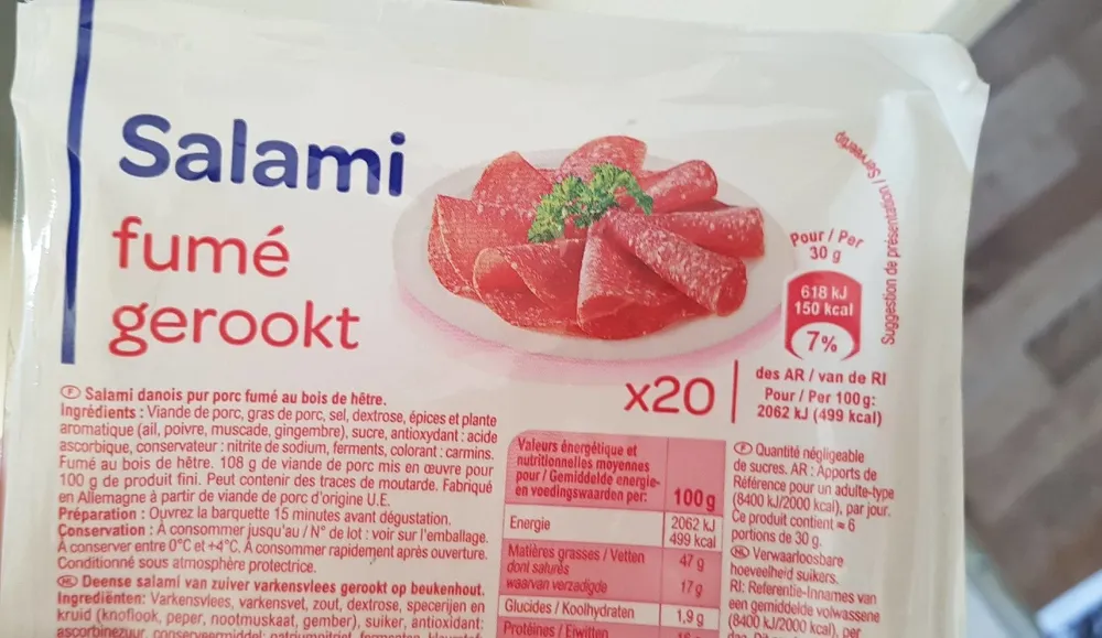 Salami fumé