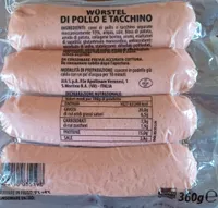 Wurstel di Pllo e Tacchino