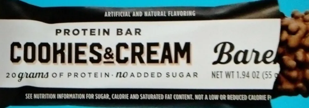 Cookies and Cream Protein bar