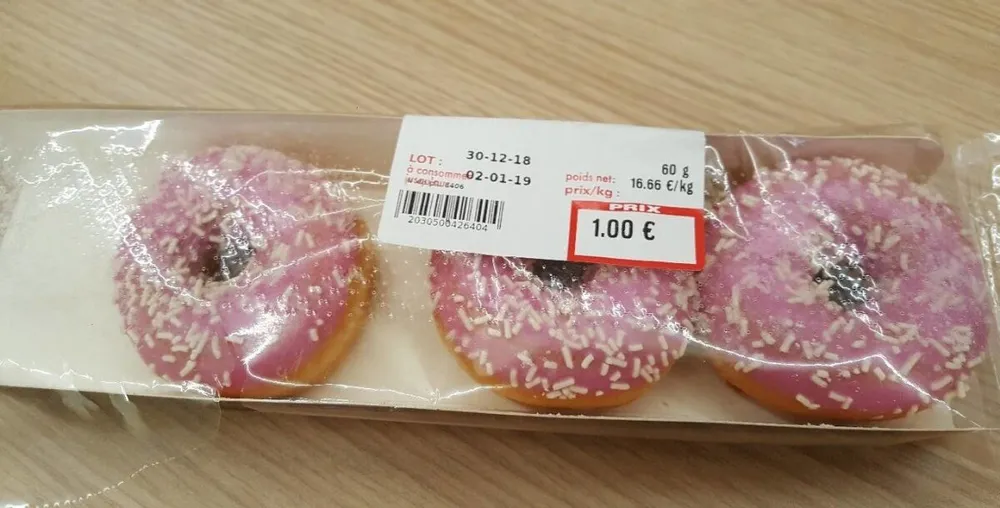 Mini donut's fraise ×4