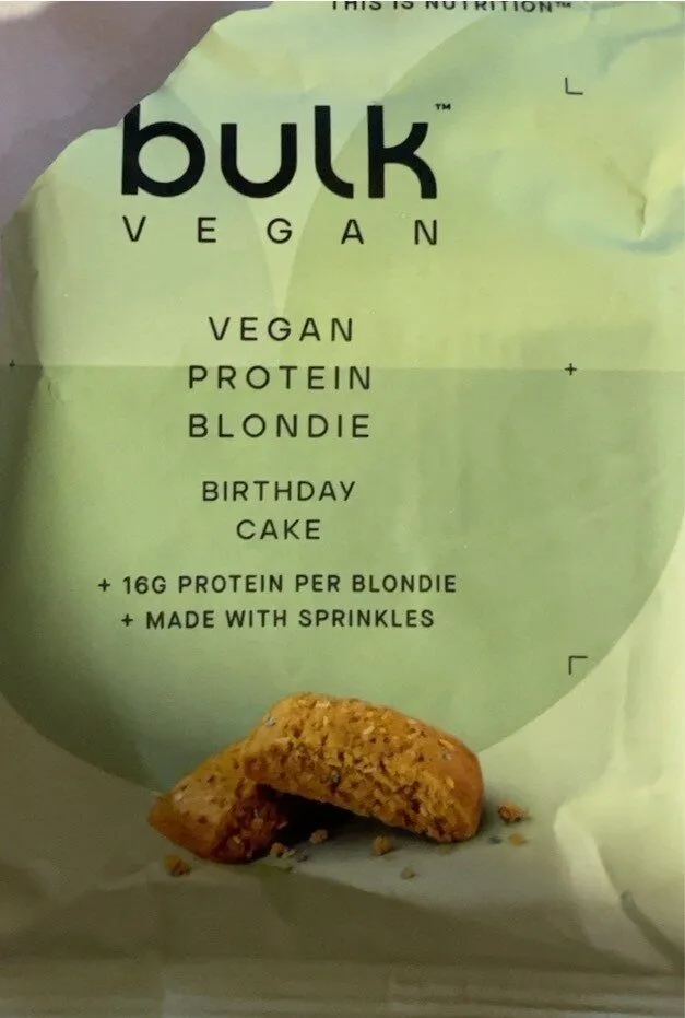 Vegan protein blondie