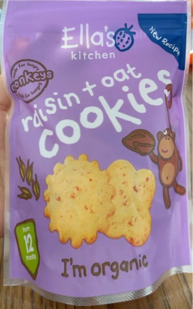 Raisin + oat cookies